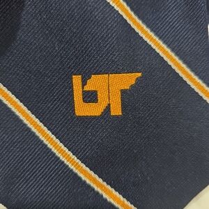 Vintage UT WM CHELSEA TIE Navy Blue Orange Embroidered UT Vols TN Football Fan